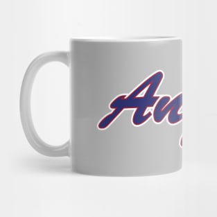 Angels Script – blue Mug